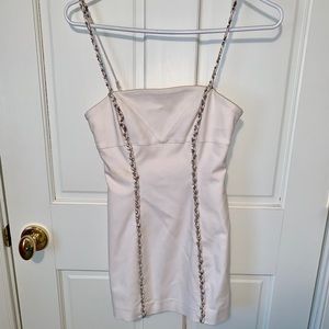 Off White Bebe BodyCon Dress